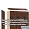 Salsbury Industries Wardrobe Locker, 45" W, 18" D, 76" H, (3) Wide, (6) Openings, Mahogany 27368MAH - alternate 7